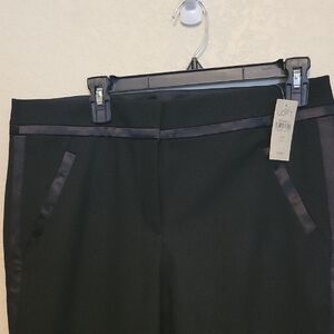 NWT Ann Taylor LOFT Women's Elegant Black Trousers Size 12P